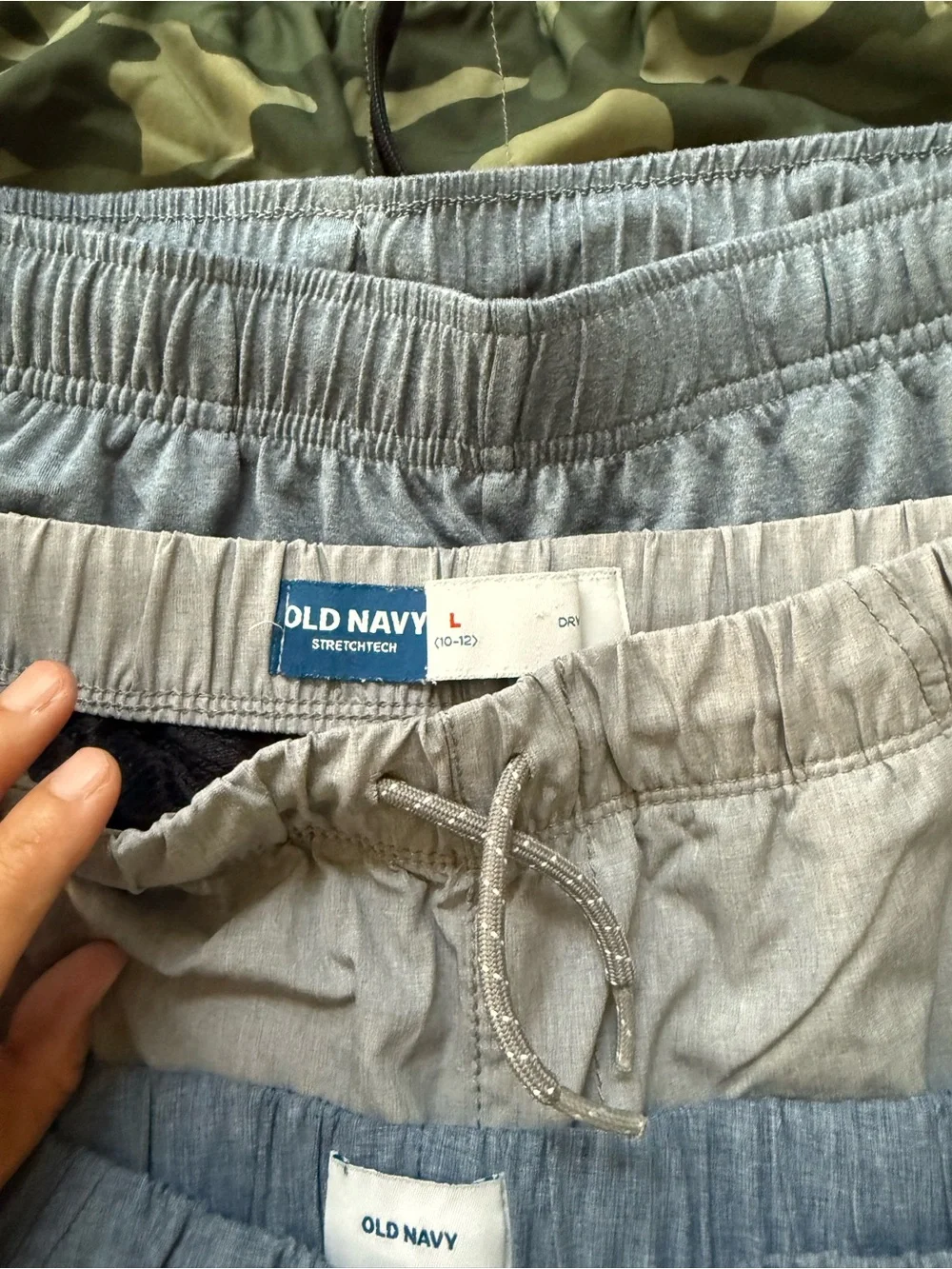 Assorted boys Casual Shorts - Light Blue Ice Cream Print + Neutrals
